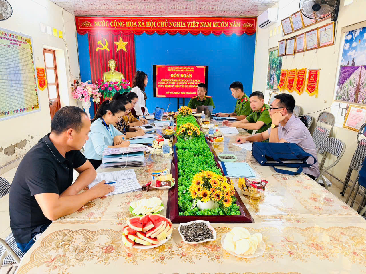 TRƯỜNG MẦM NON YÊN KHOÁI TĂNG CƯỜNG CÔNG TÁC KIỂM TRA, DUY TRÌ CÁC ĐIỀU KIỆN AN TOÀN PHÒNG CHÁY, CHỮA CHÁY VÀ CỨU NẠN, CỨU HỘ NĂM 2026