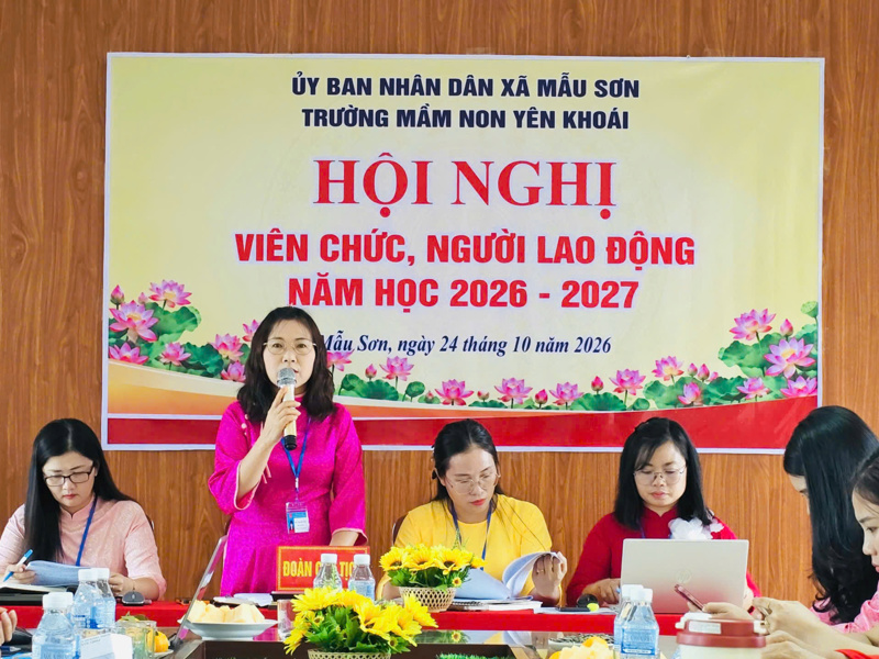 Hội nghị viên chức, người lao động năm học 2026-2027